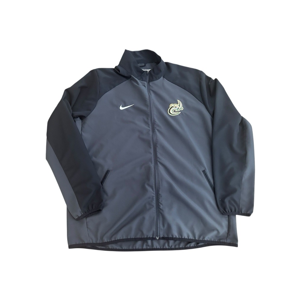 UNC Charlotte 49ers Jacket Men XL Gray Nike  Full Zip Hood Logo